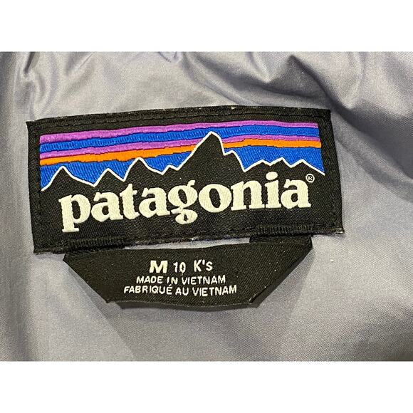 Patagonia Jacket Kids Medium 10 Nano Puff Diamond Quilted Winter Ski Warm Coat - Picture 2 of 6